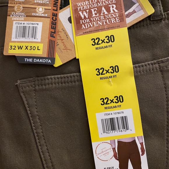 Weatherproof Pants Weatherproof Fleece Lined Mens Pants Poshmark